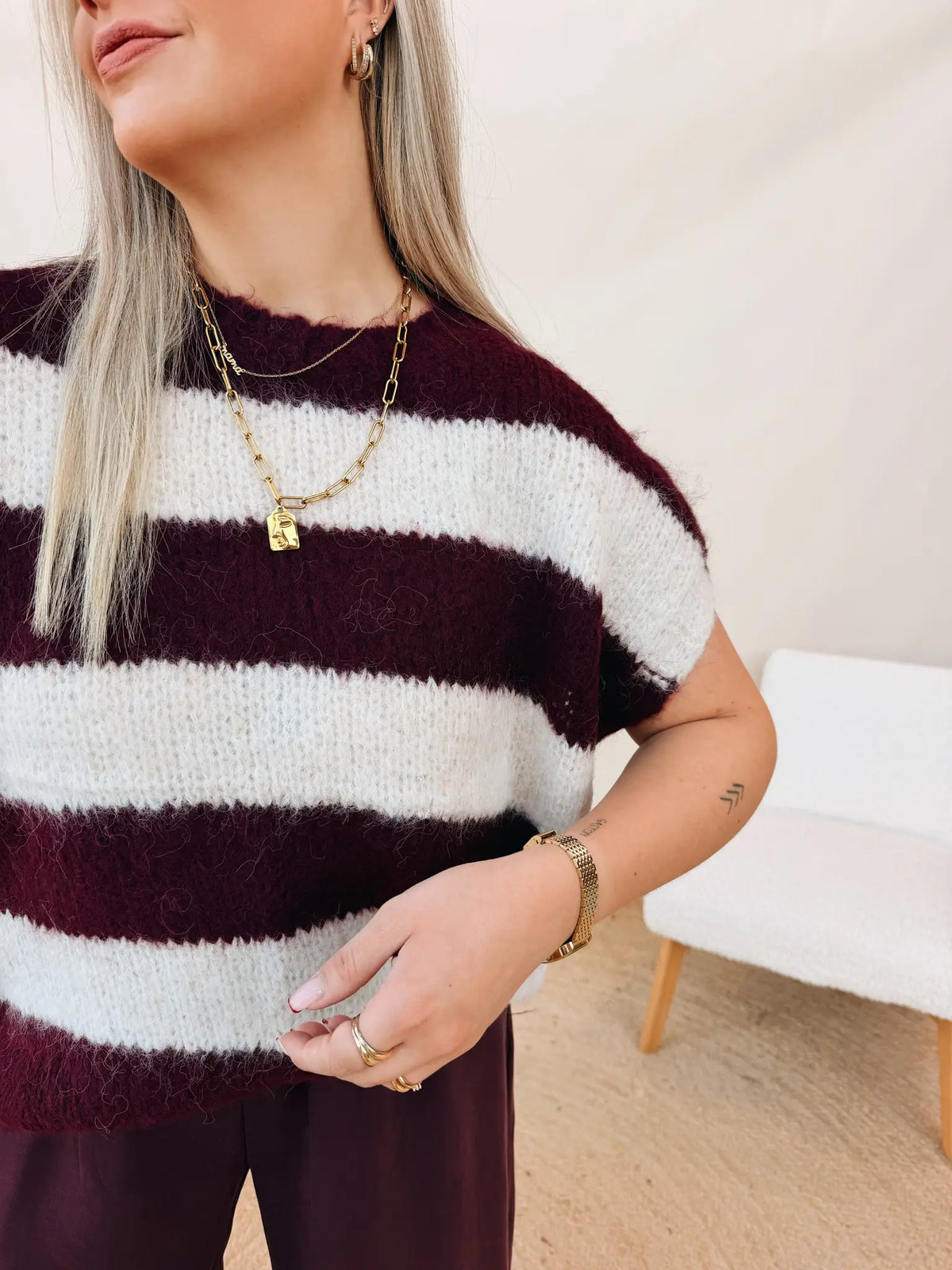 Alix Knit Burgundy