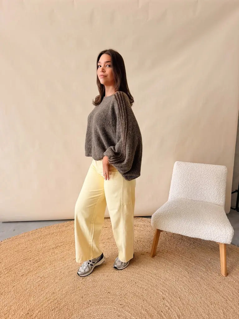 Guusje Knit Bruingrijs