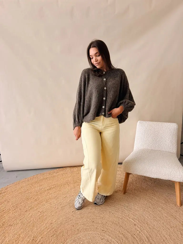 Frouke Knit Bruingrijs