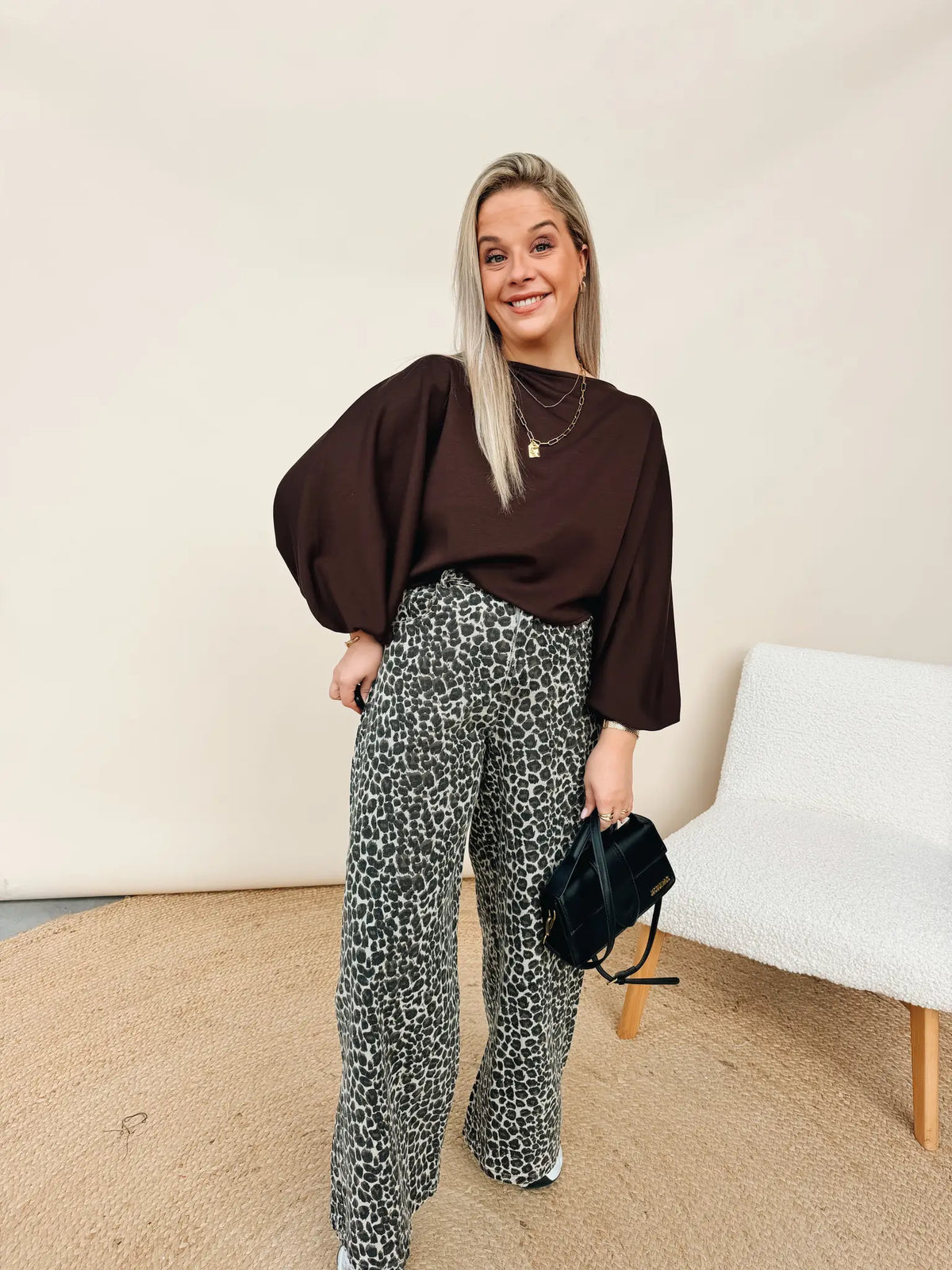 Eugénie Leopard Jeans