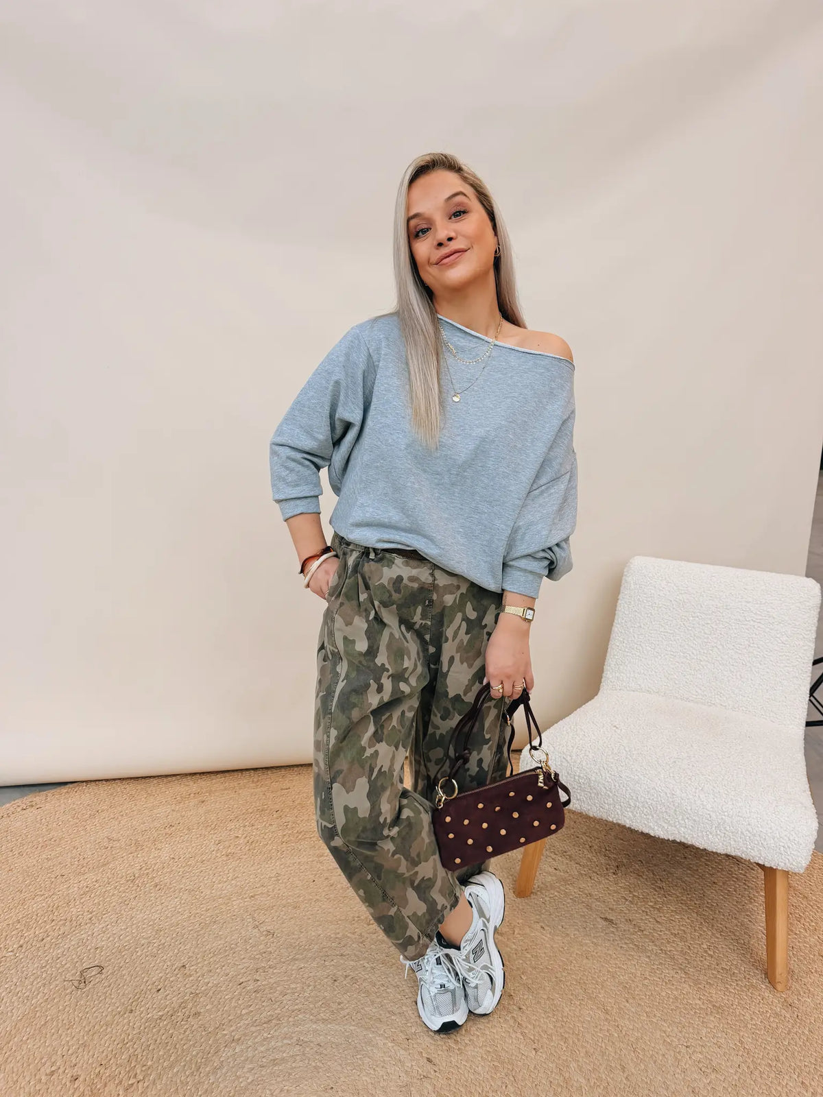 Marie Top Lichtgrijs