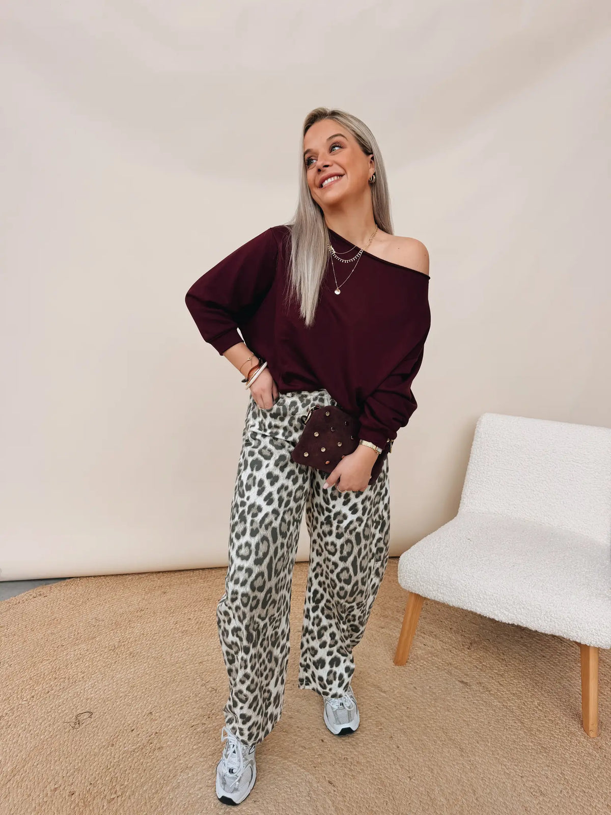 Femke Leopard Jeans