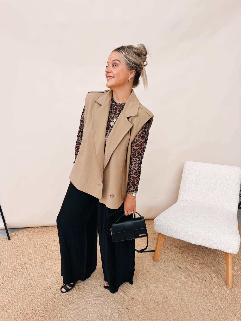 Estelle Leopard Top