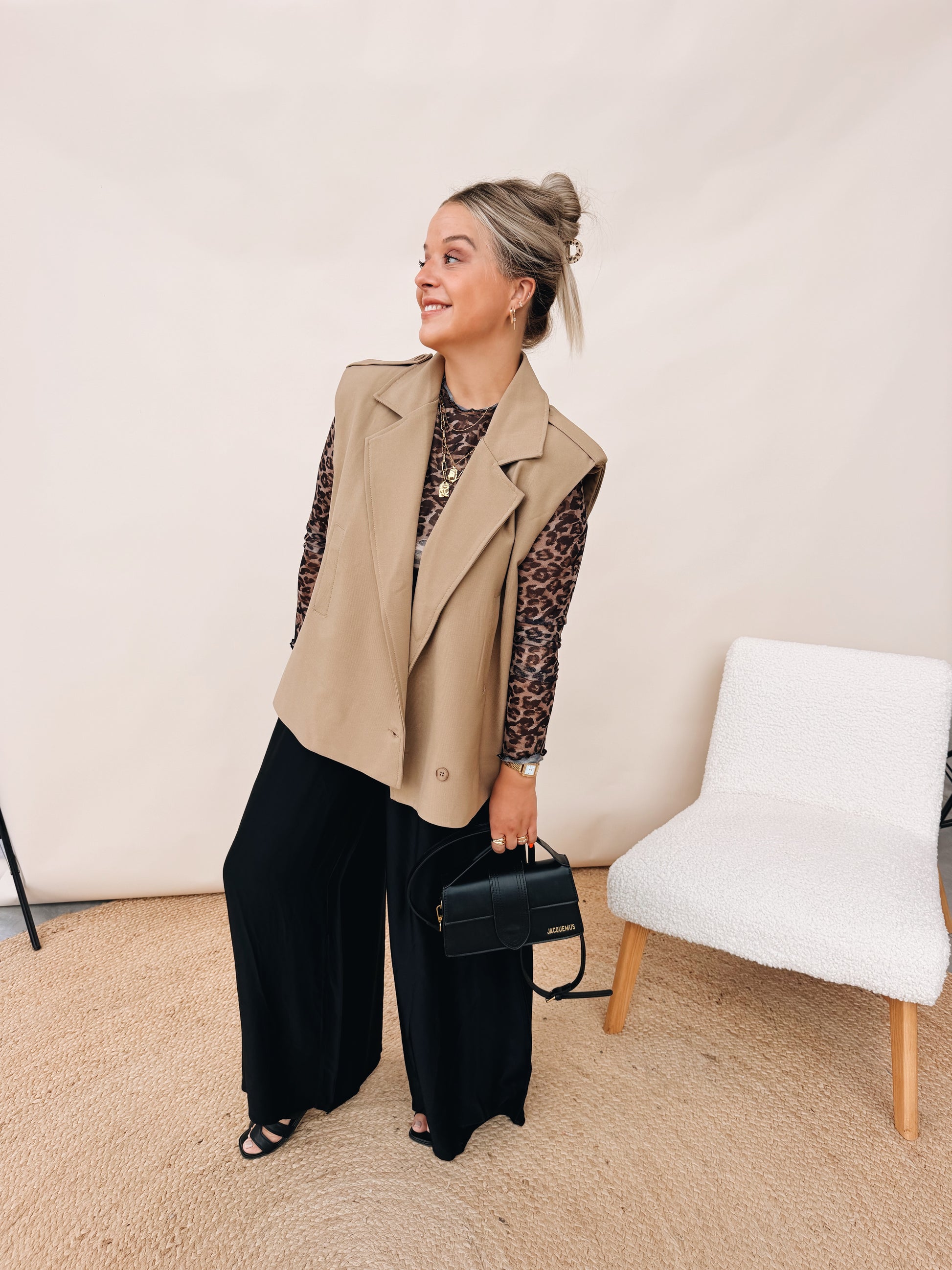 Estelle Leopard Top