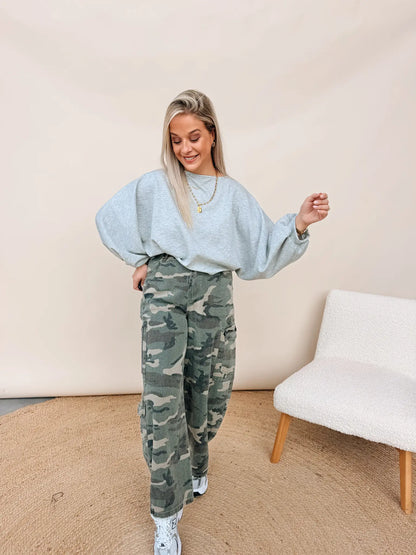 Albertine Top Lichtgrijs