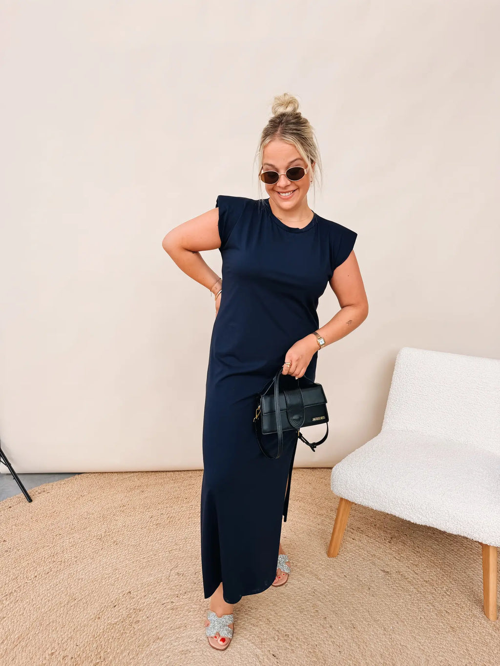 Lola Dress Marineblauw