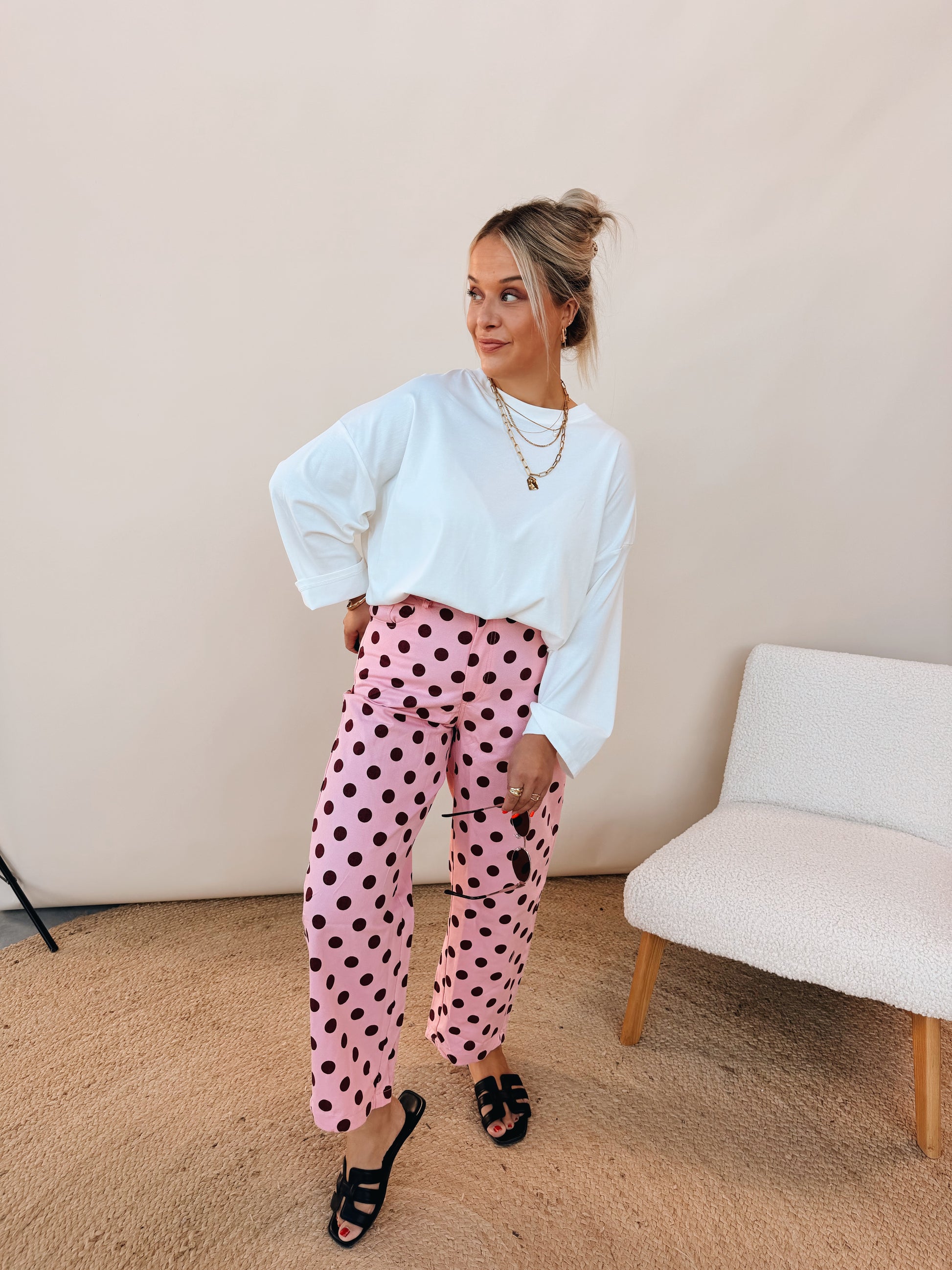 Rosanna Dot Jeans Rose
