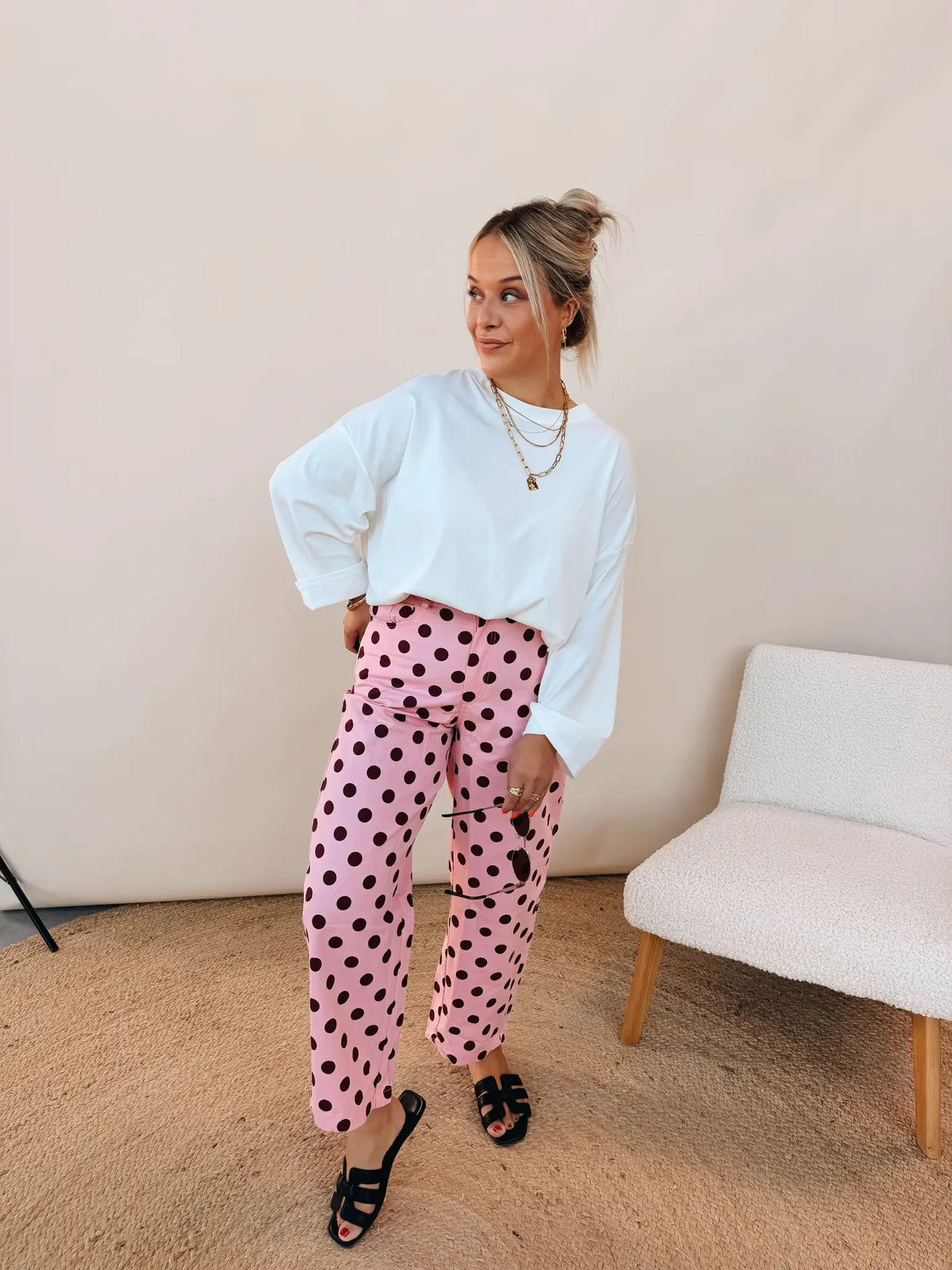 Rosanna Dot Jeans Rose