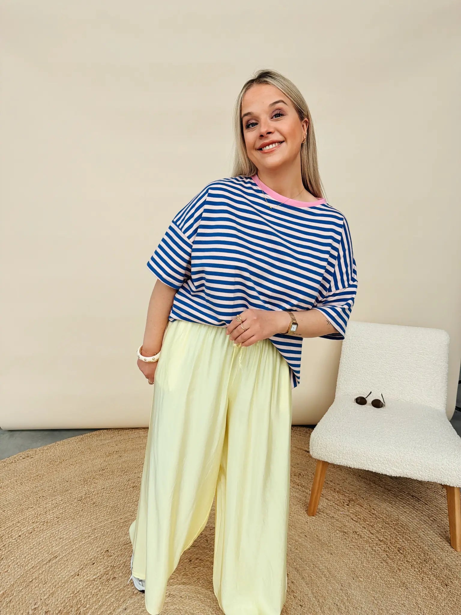 Nuria Pantalon Geel