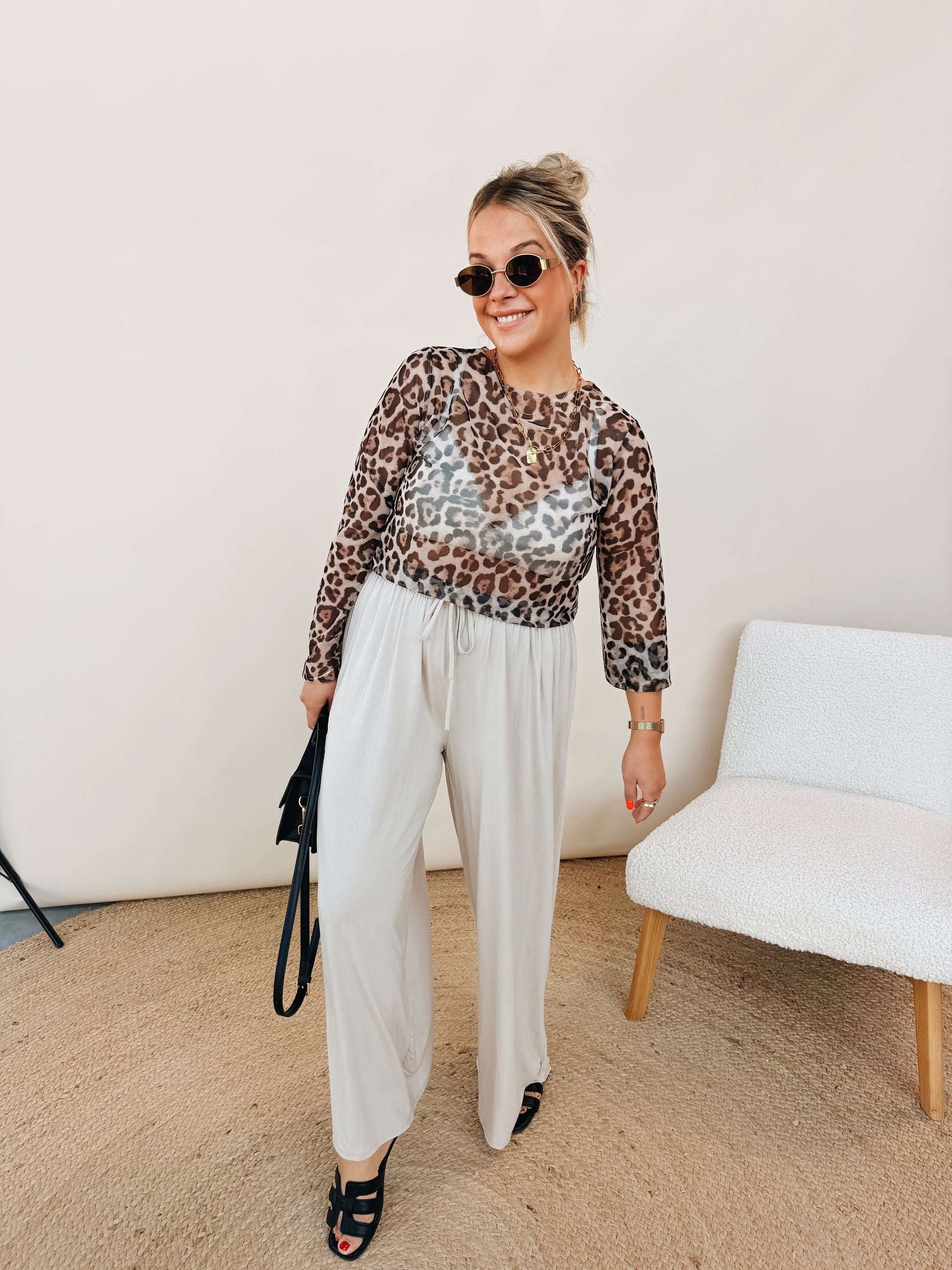 Césare Leopard Top