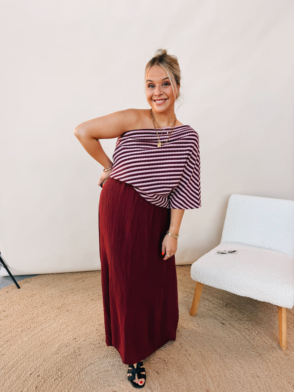 Lilly Top Bordeaux