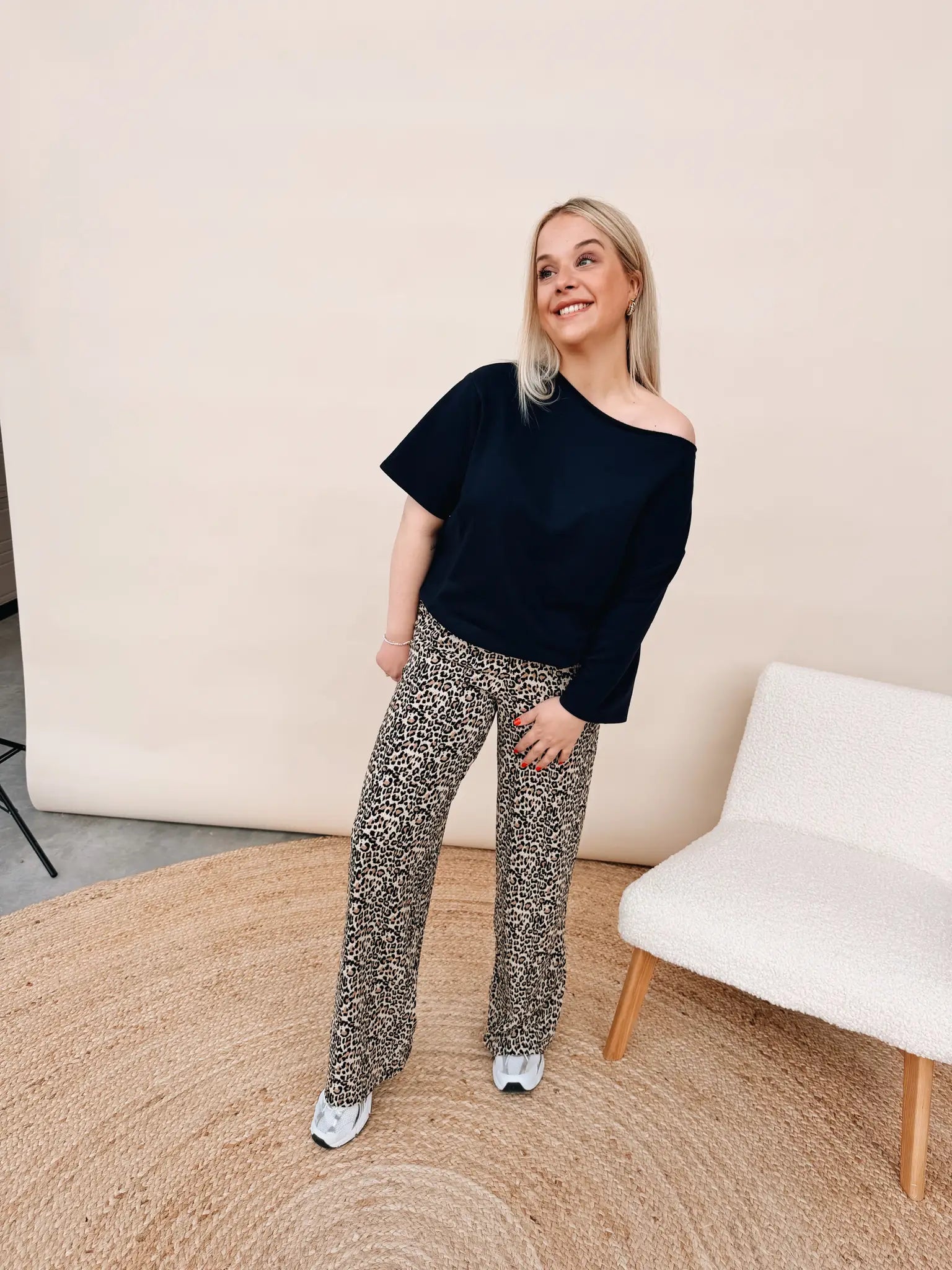 Lina Top Marineblauw