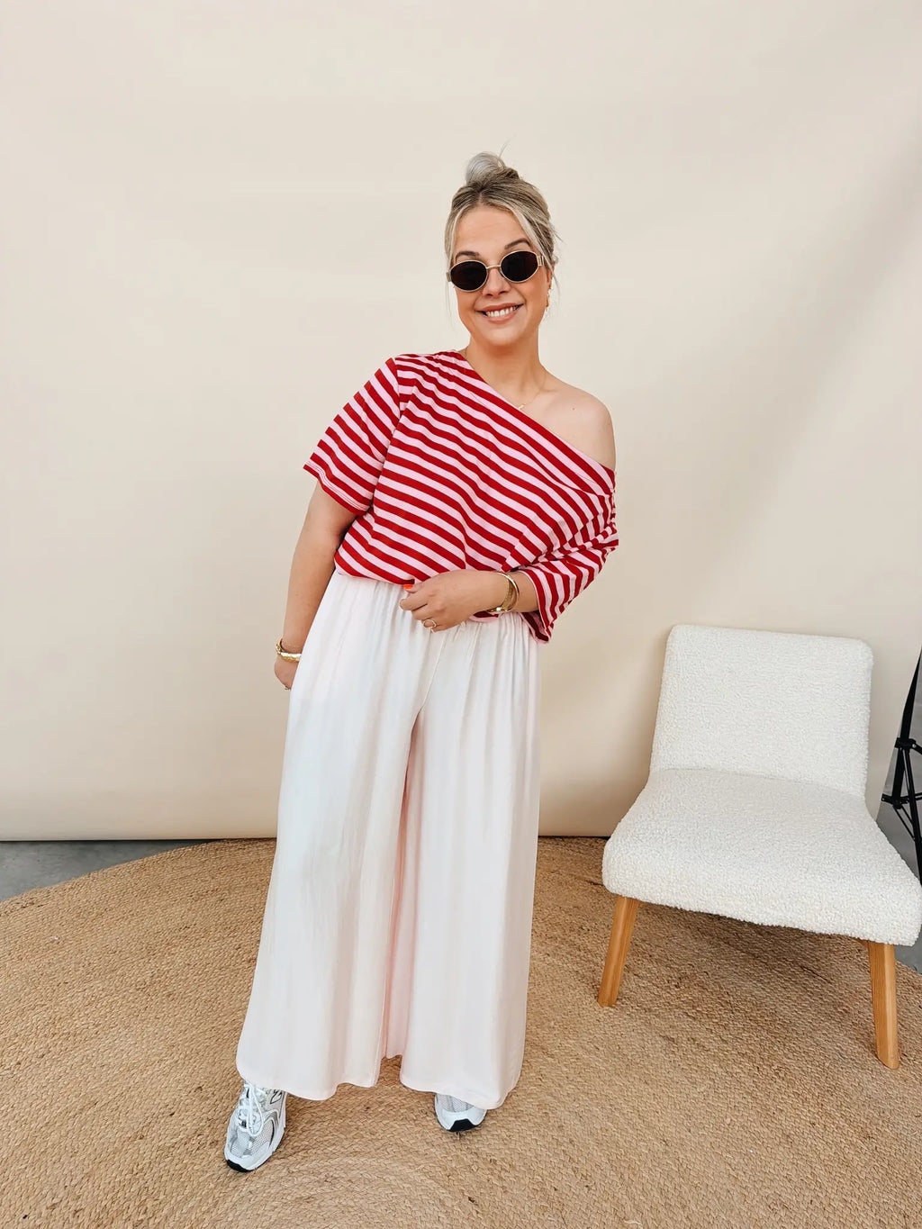 Loret Top Rose/Rood