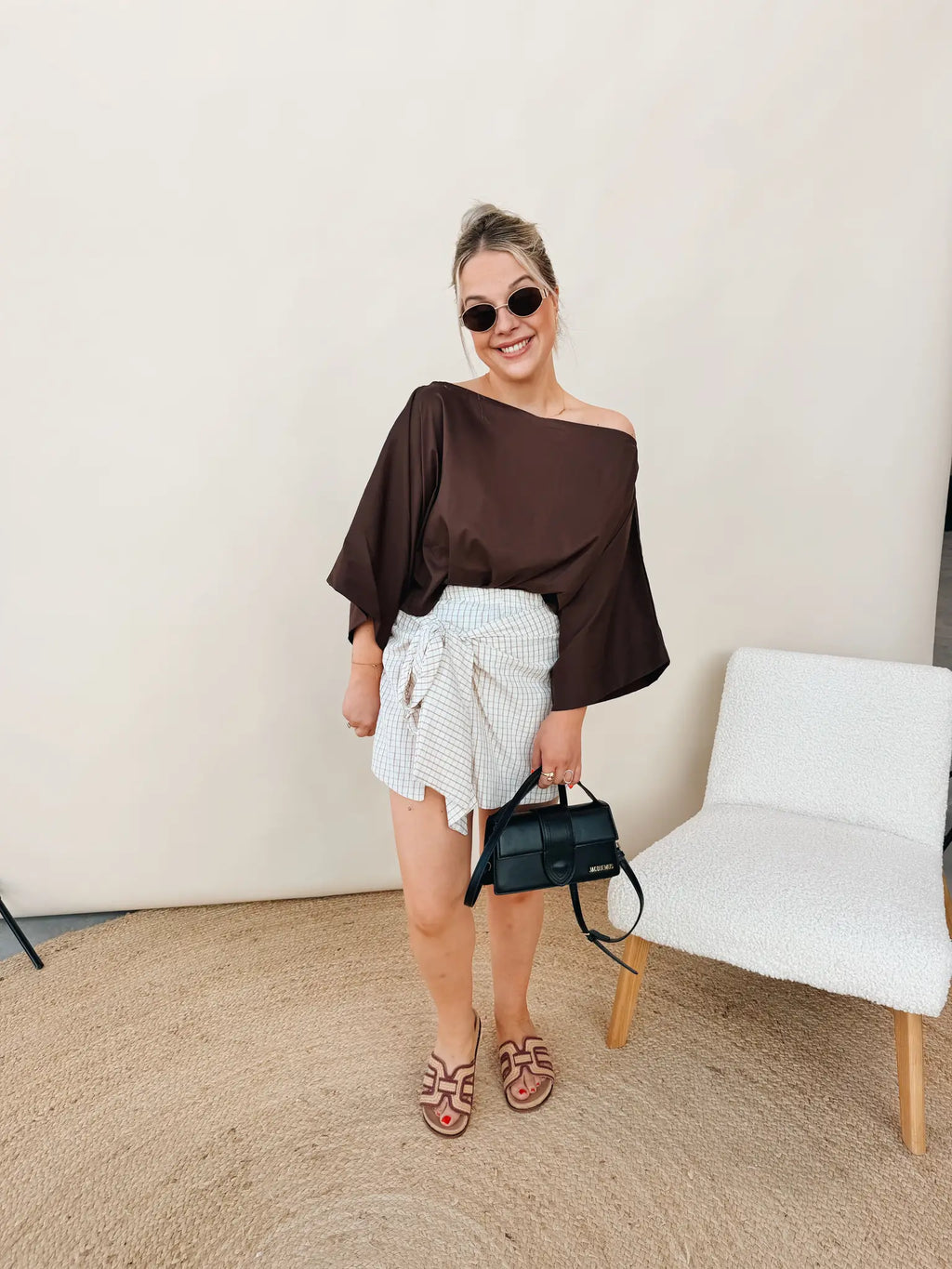 Linne Skort Ecru