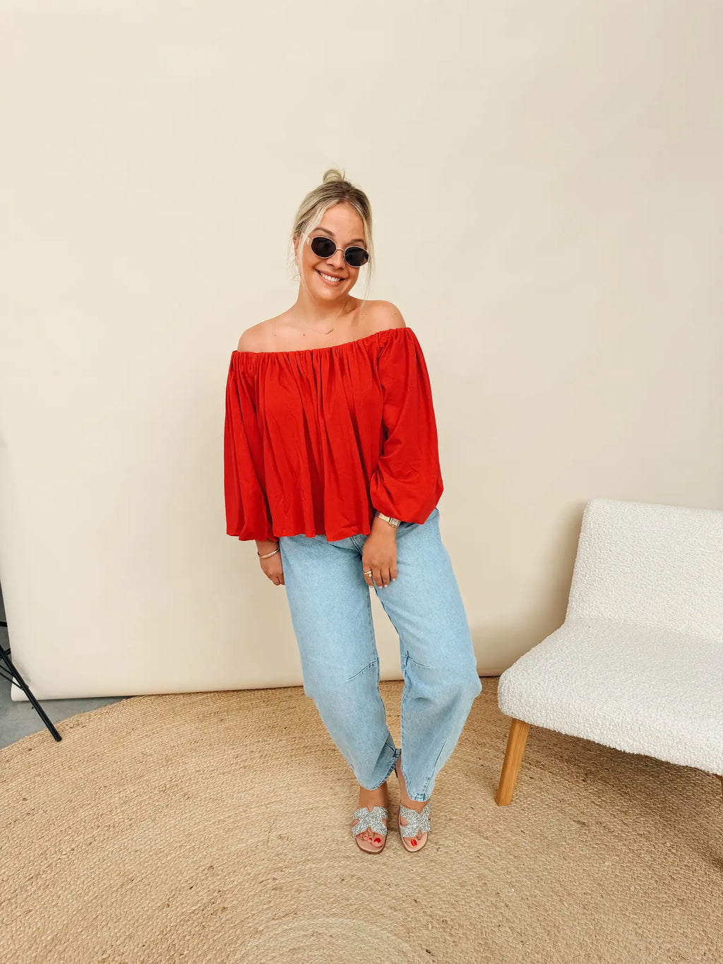 Madeleine Top Rood