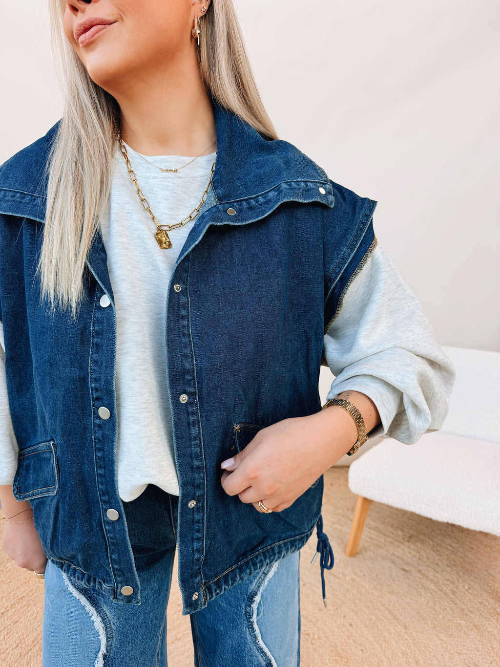 Lucie Jeans Jacket Navy