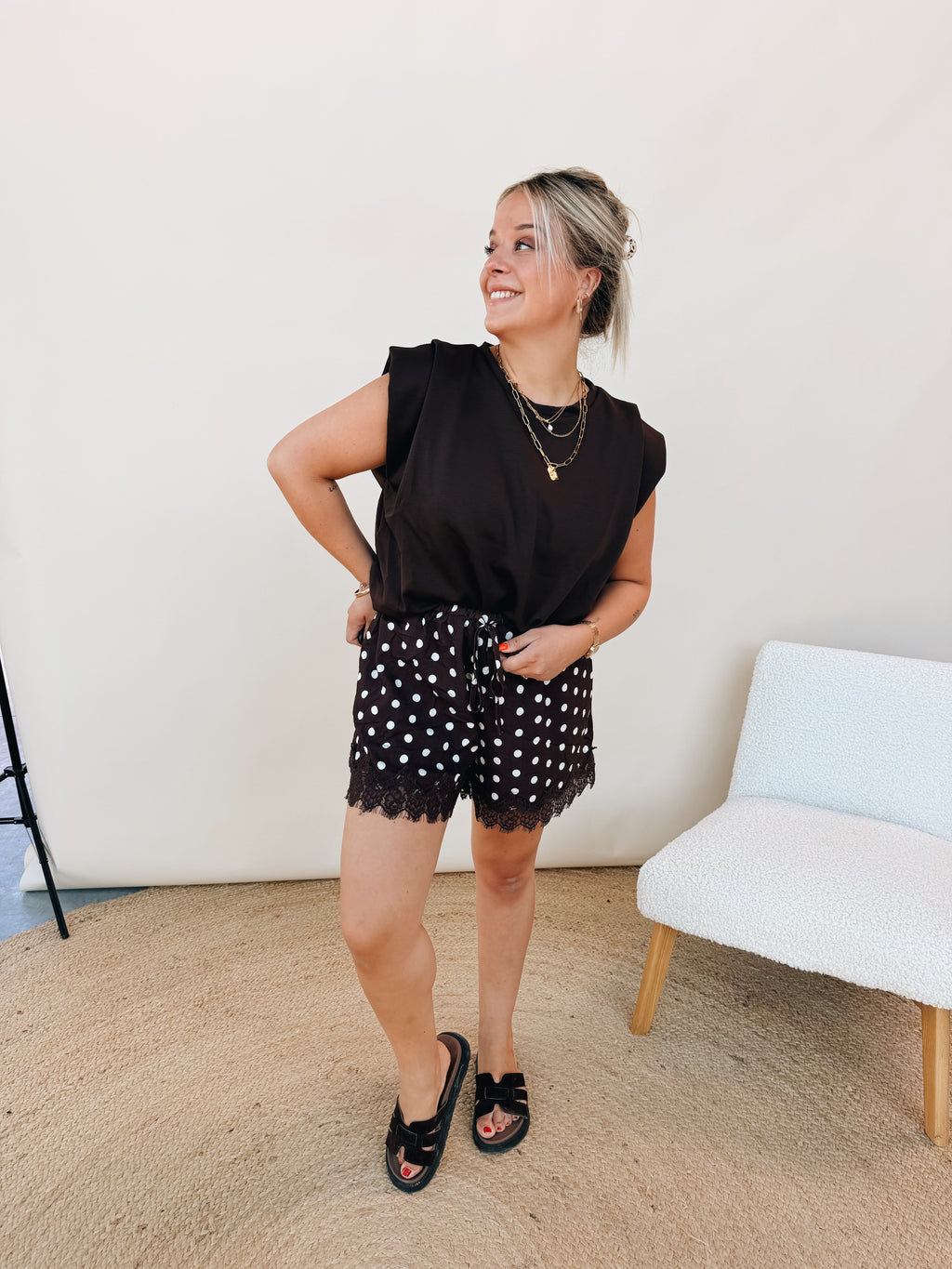 Lucie Dot Short Choco