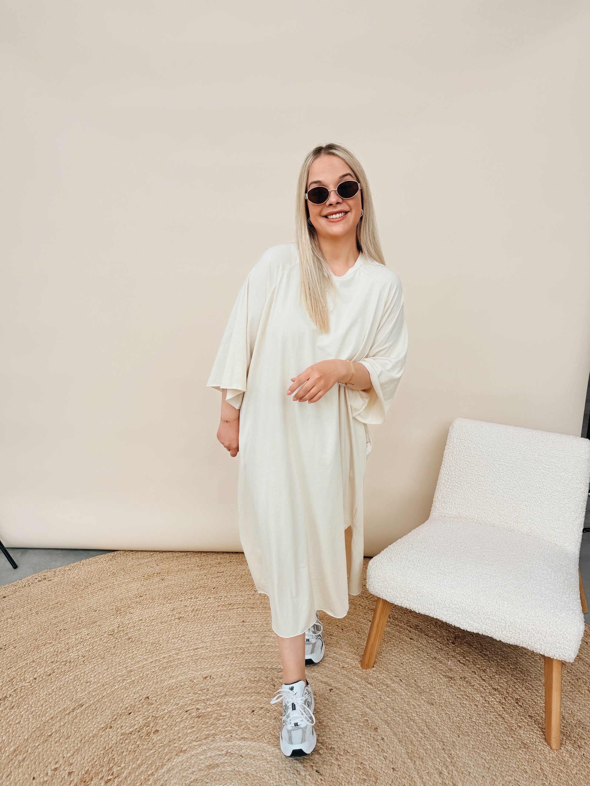 Isabella Dress Ecru
