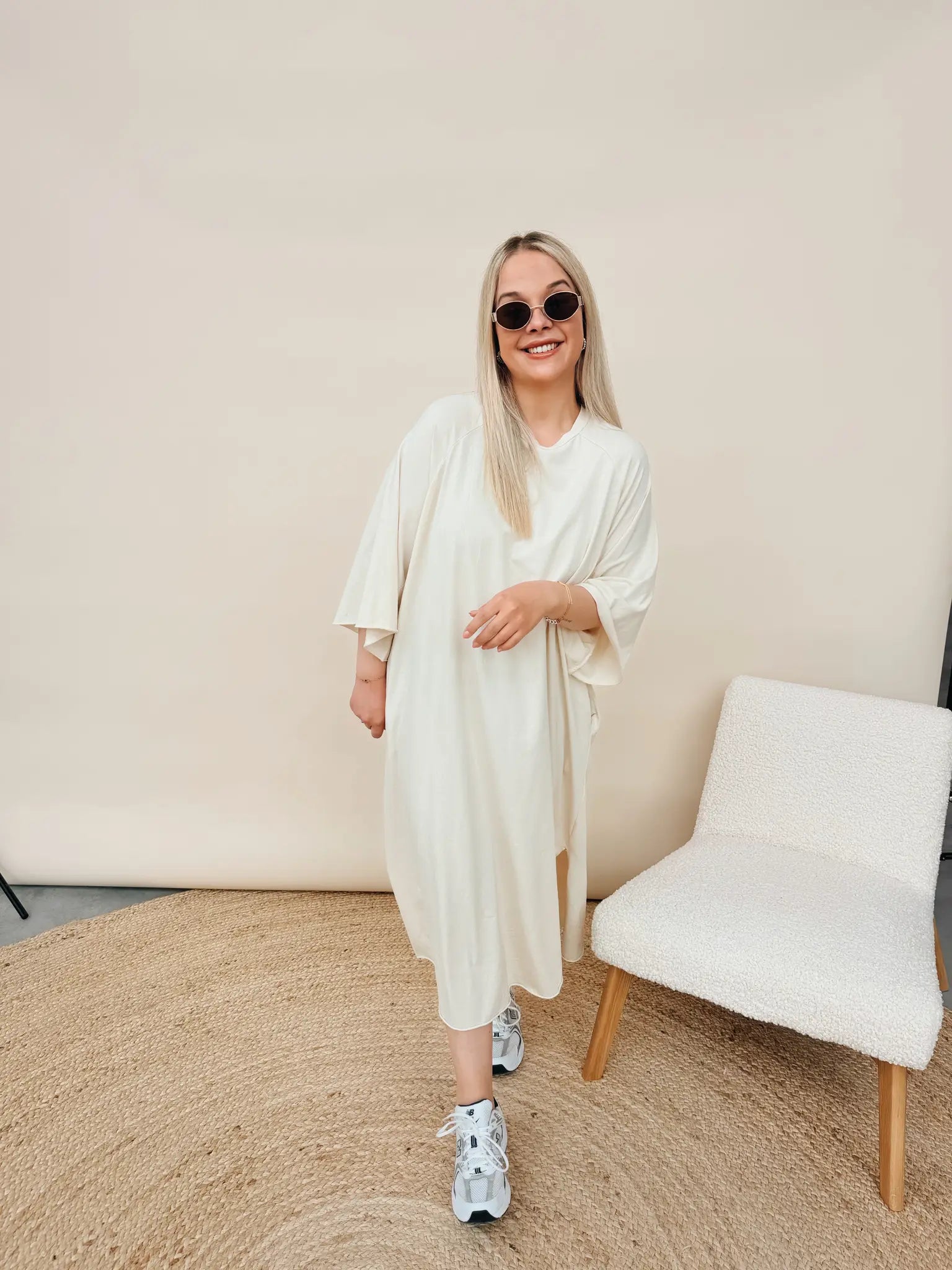 Isabella Dress Ecru