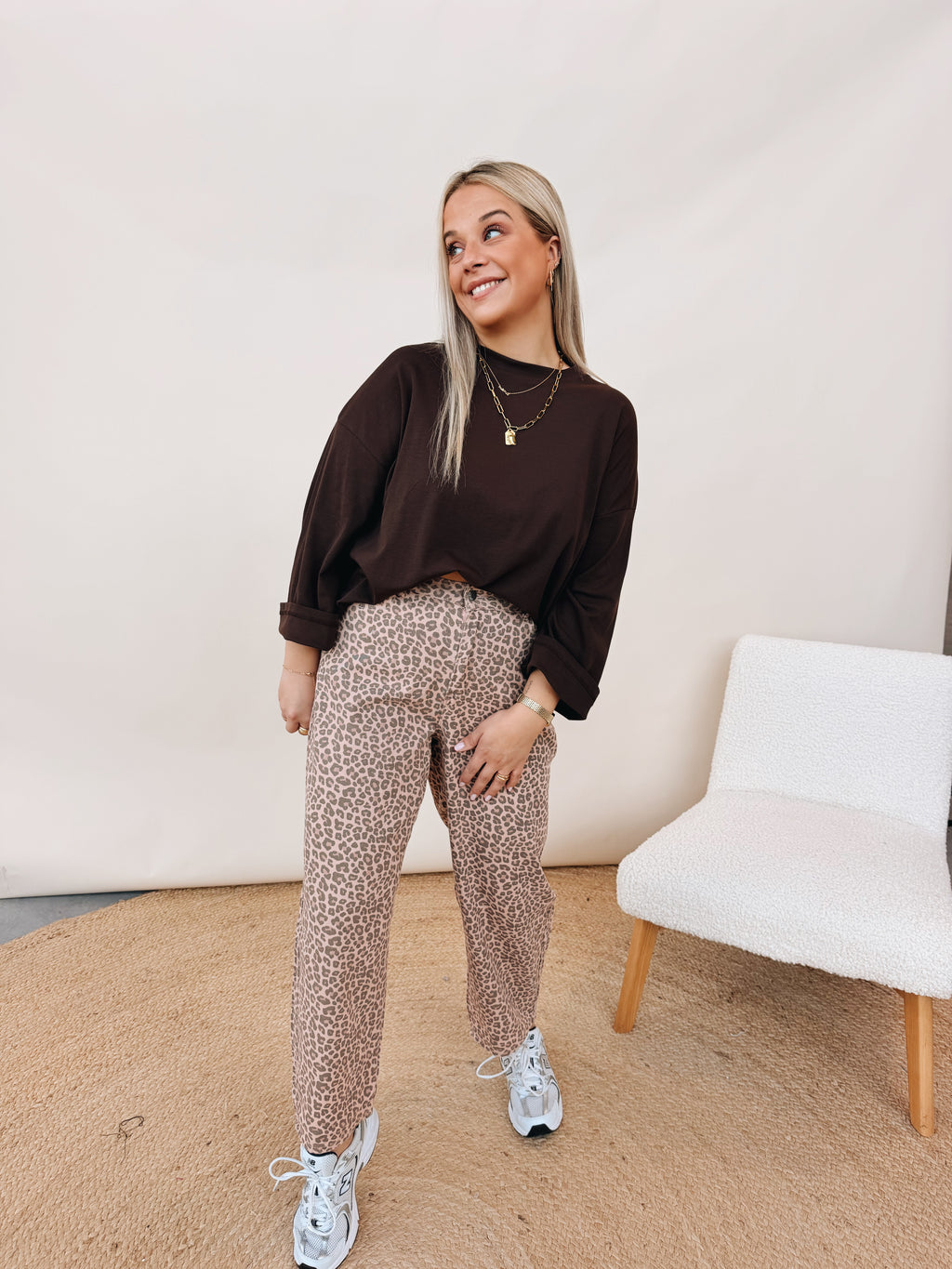 Ariane Leopard Pantalon