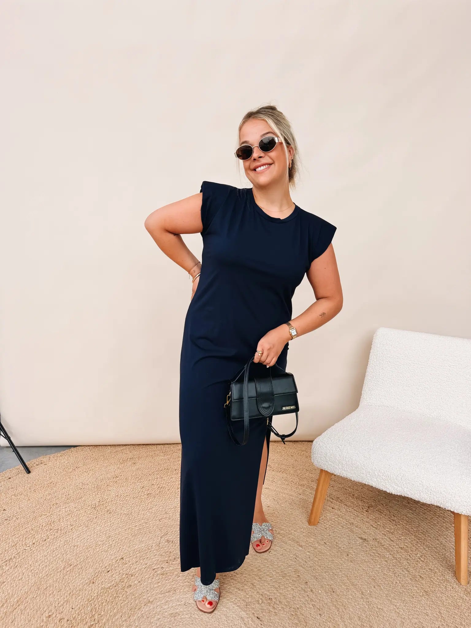 Lola Dress Marineblauw