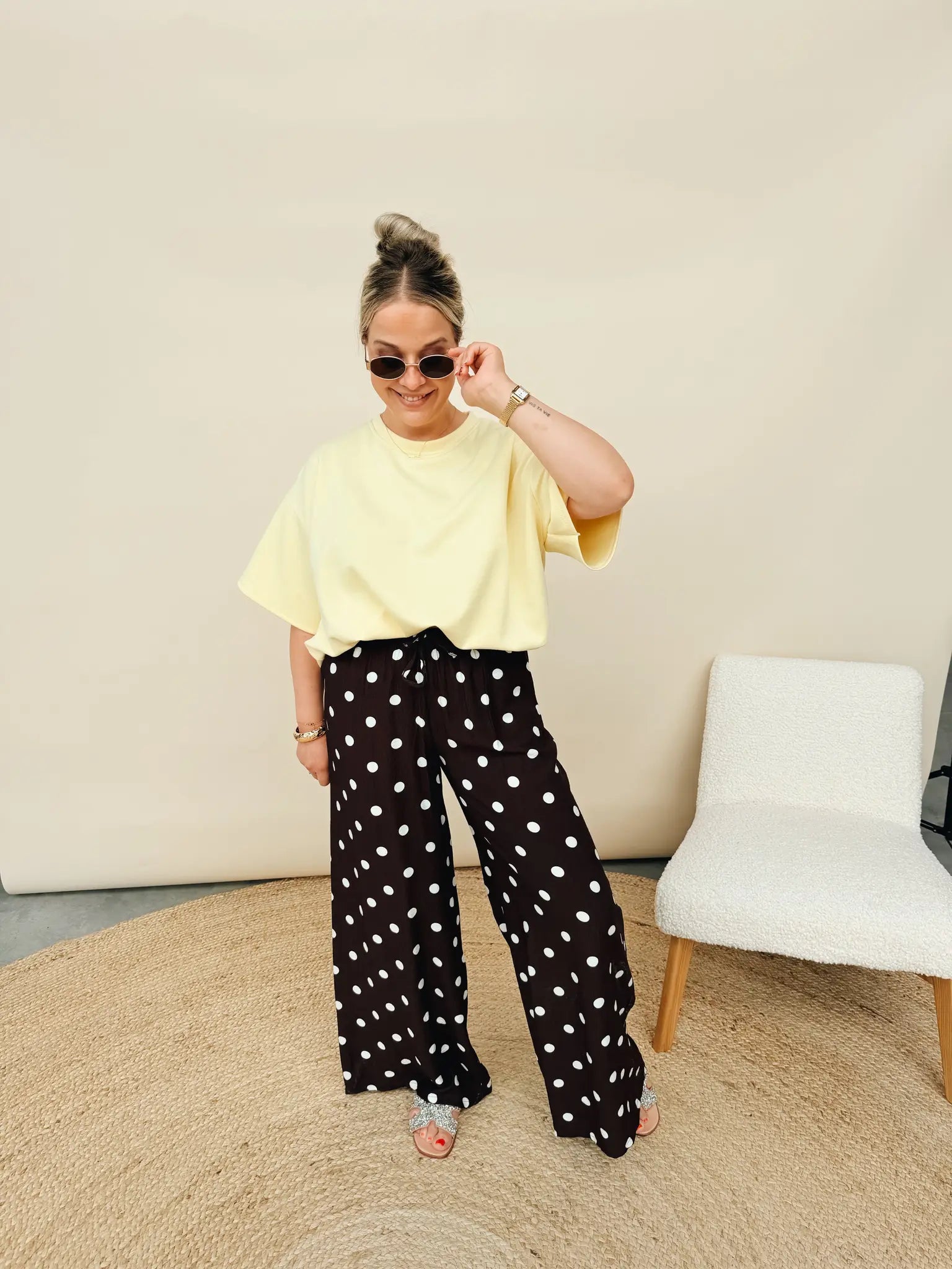 Celeste Dot Pantalon Choco