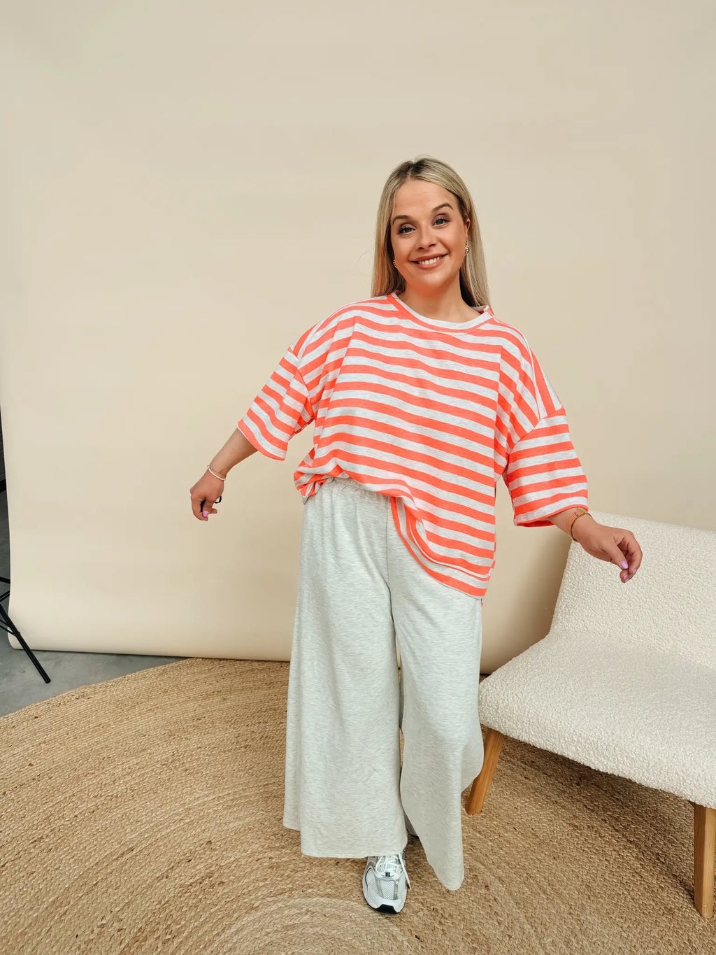 Clementine Pantalon Lichtgrijs