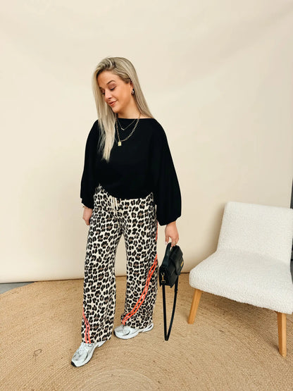 Laurelle Leopard Pantalon