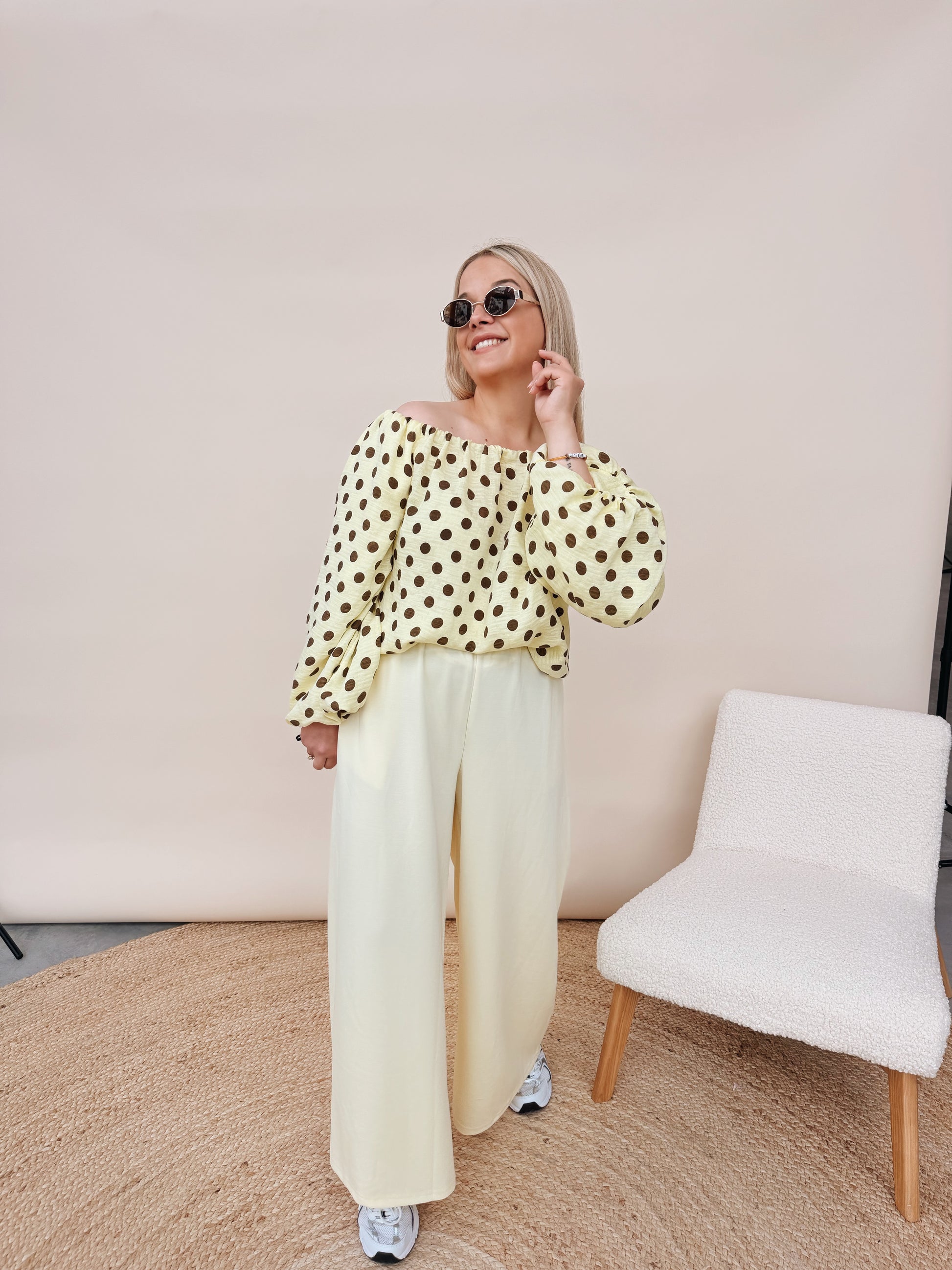Clementine Pantalon Geel