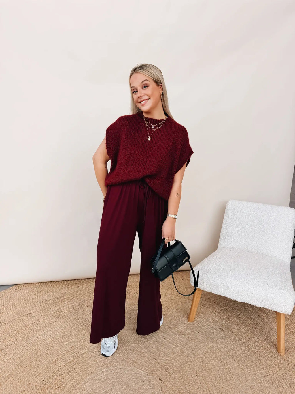 Ondine Pantalon Bordeaux
