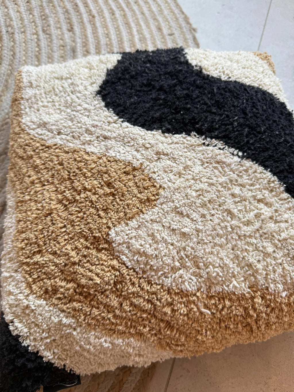 Kussen Fie Black/Natural