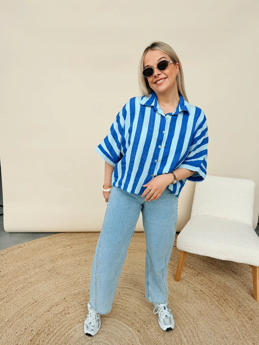 Nette Blouse Blauw