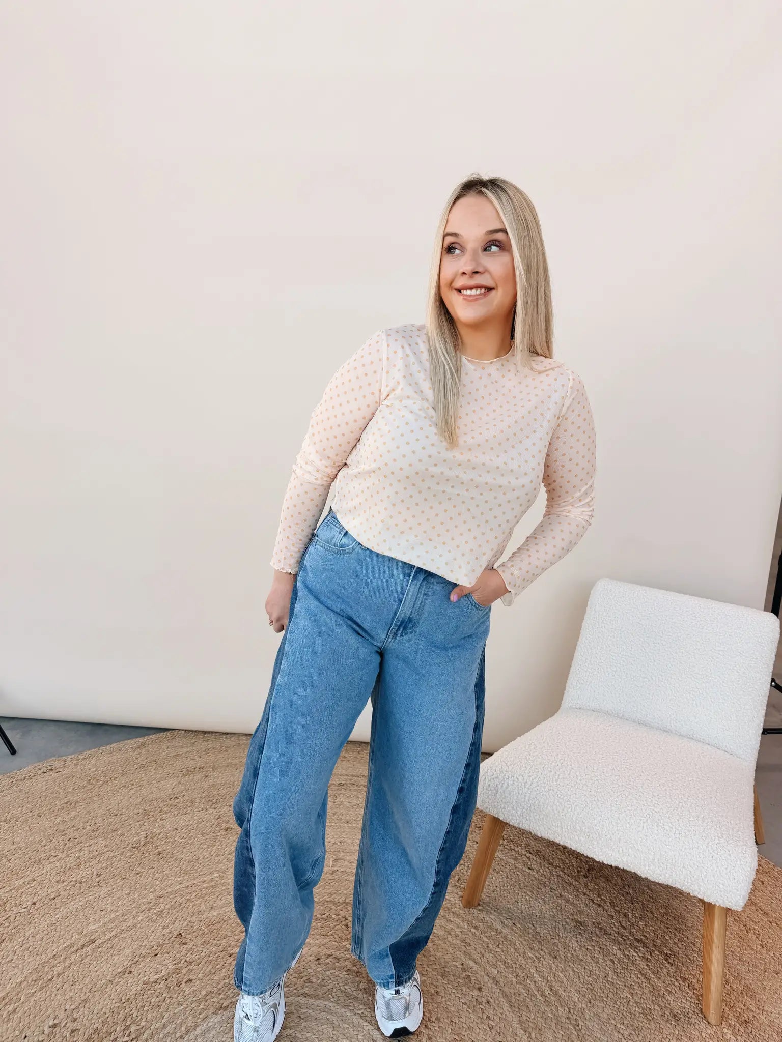 Teresa Dot Top Geel