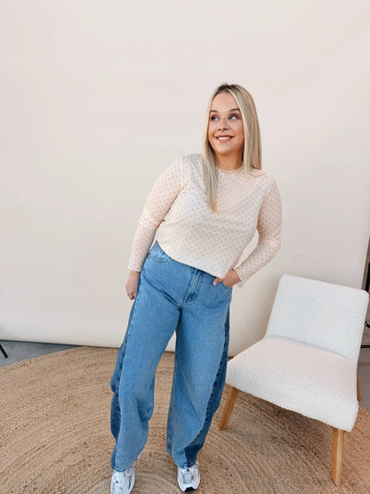 Teresa Dot Top Geel