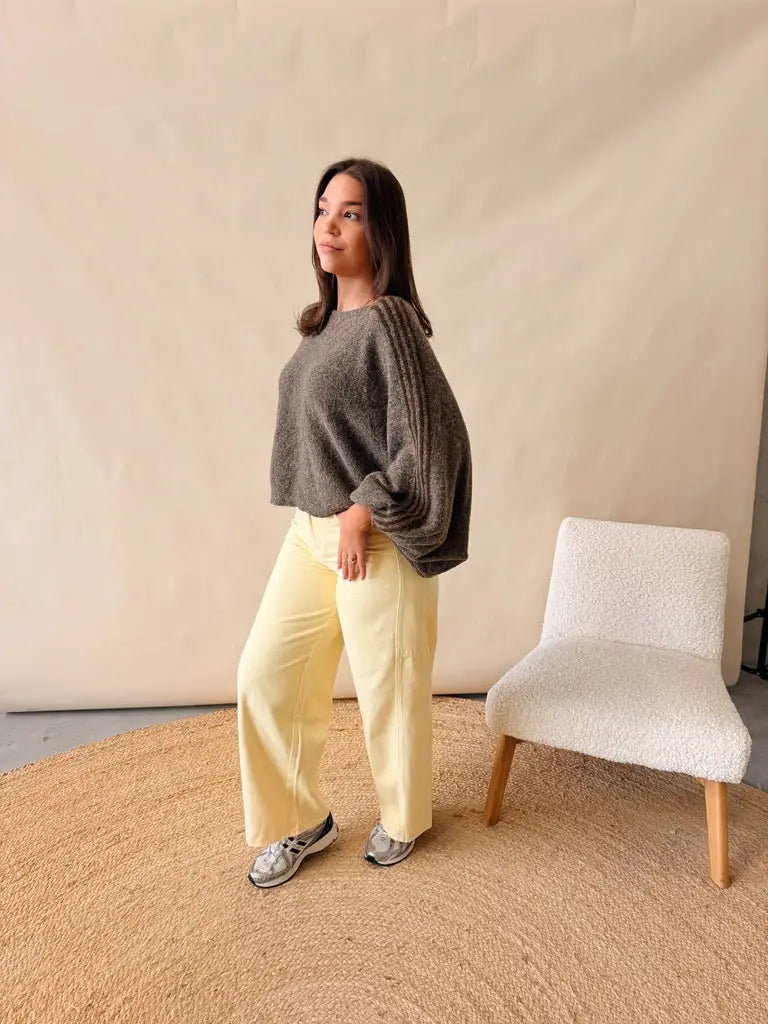 Guusje Knit Bruingrijs