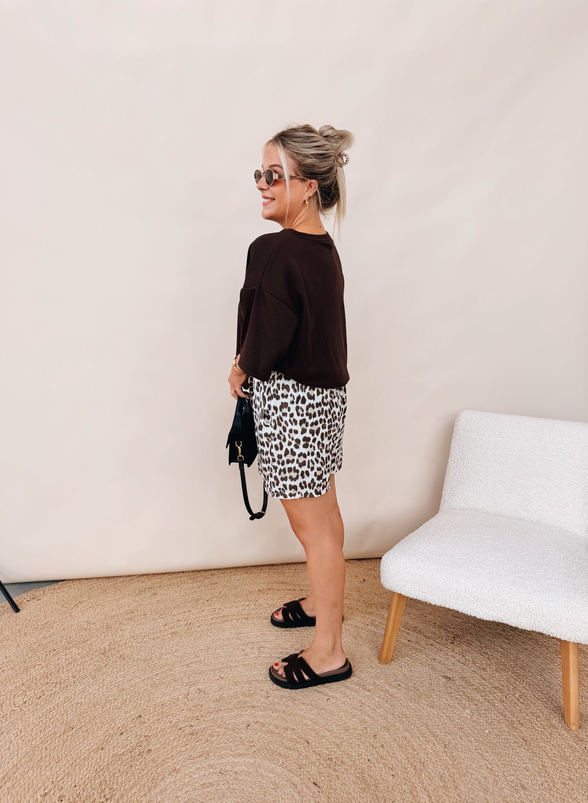 Gaelle Leopard Short