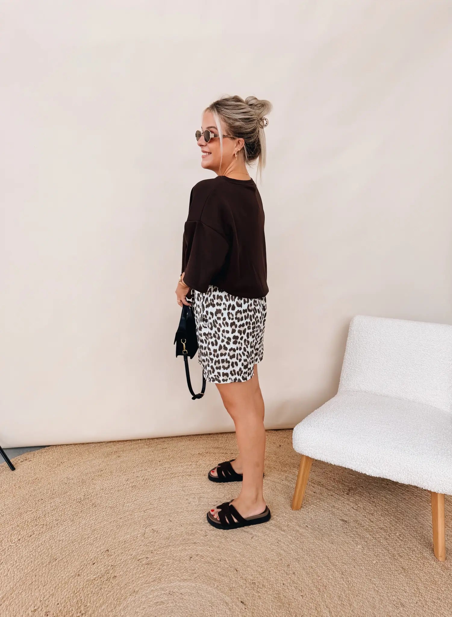 Gaelle Leopard Short
