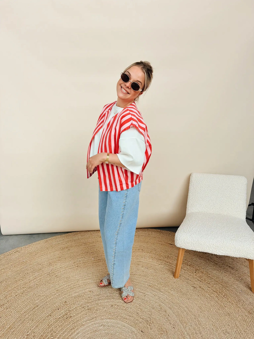 Louisa Jacket Roze/Rood