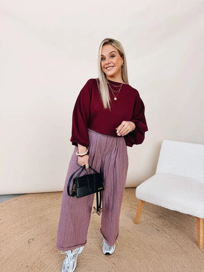 Albertine Top Burgundy