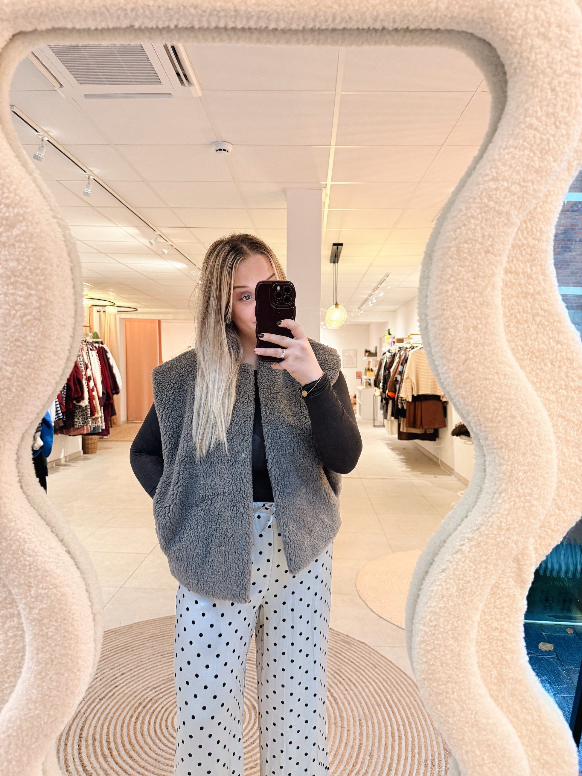 Renée Teddy Jacket Taupe