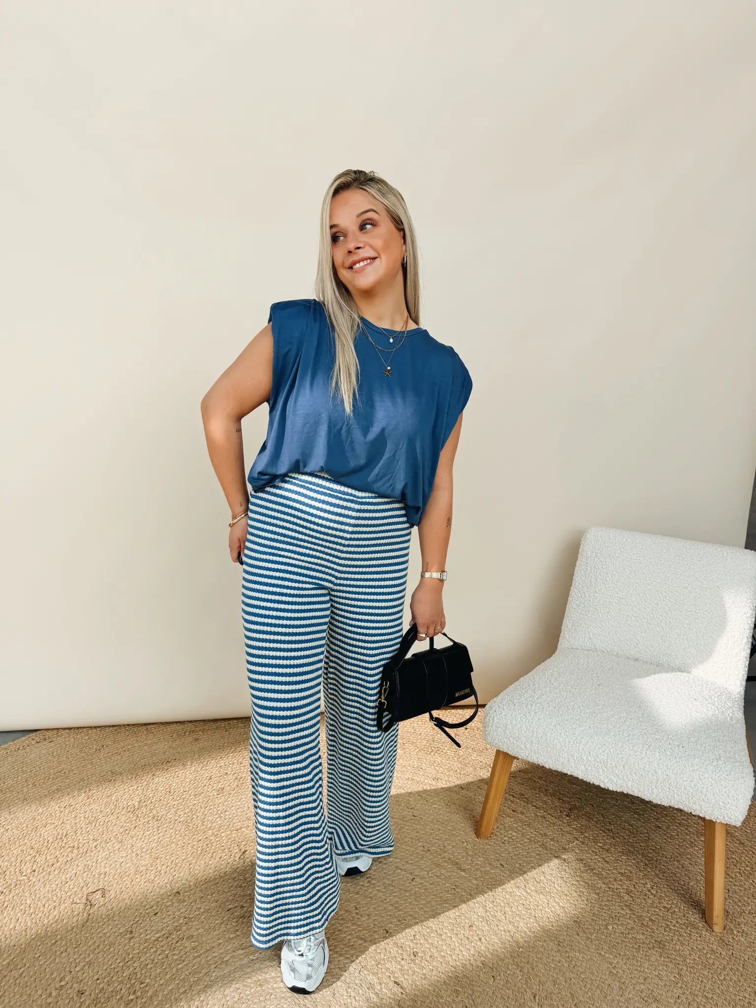 Cleo Pantalon Blauw