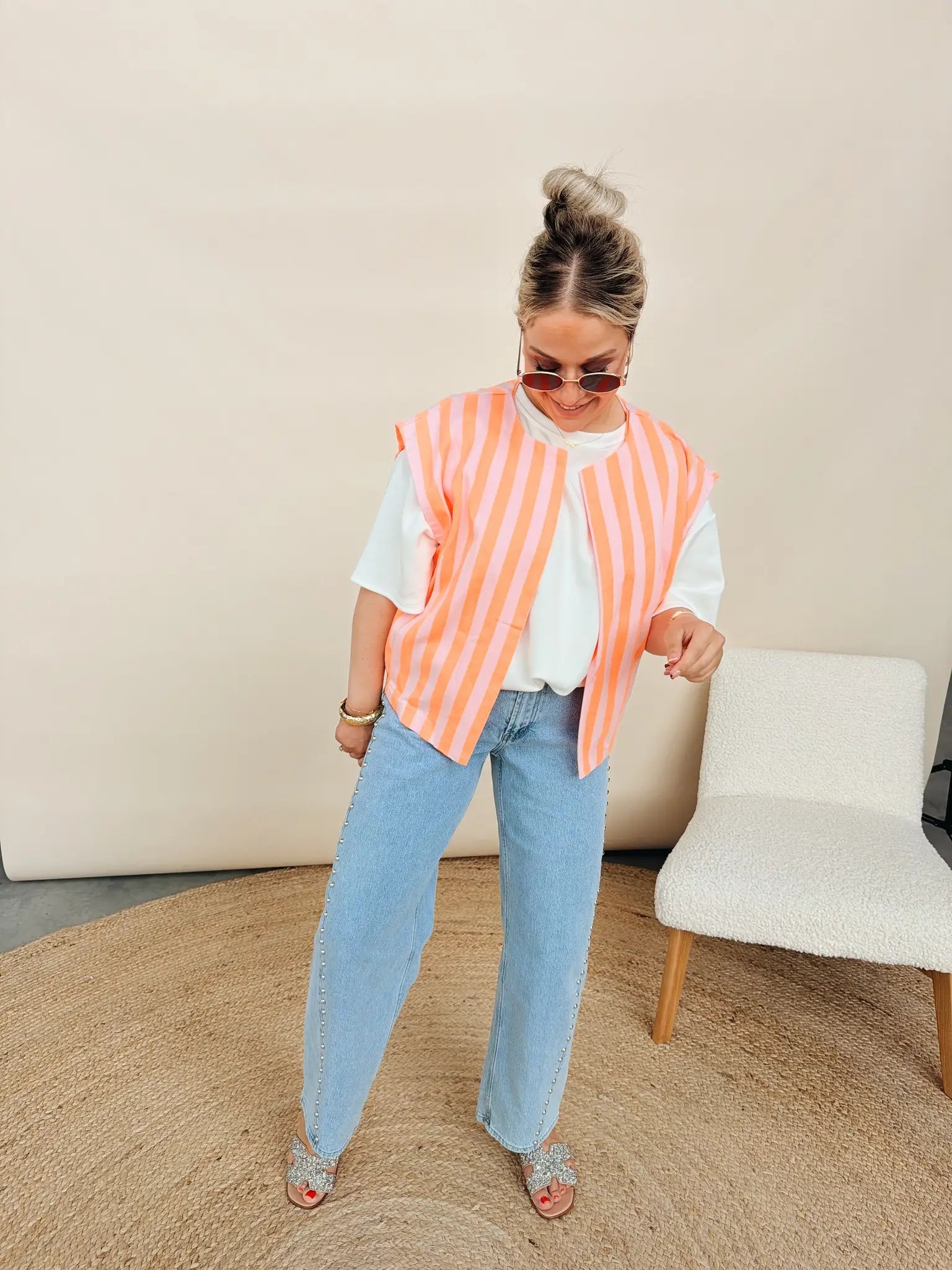Louisa Jacket Oranje/Roze