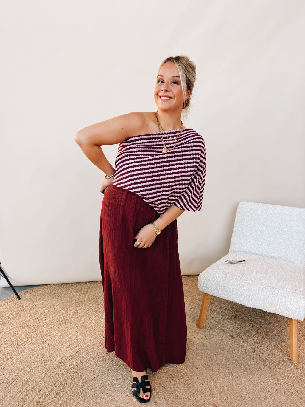 Lilly Top Bordeaux