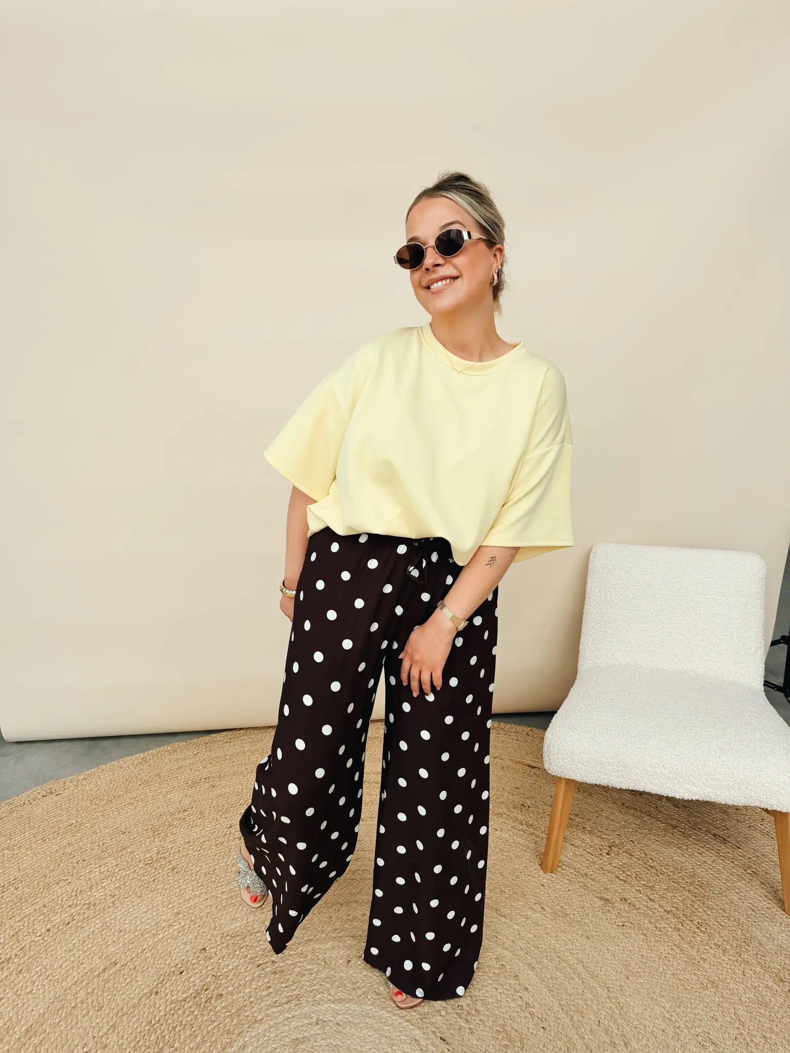 Celeste Dot Pantalon Choco