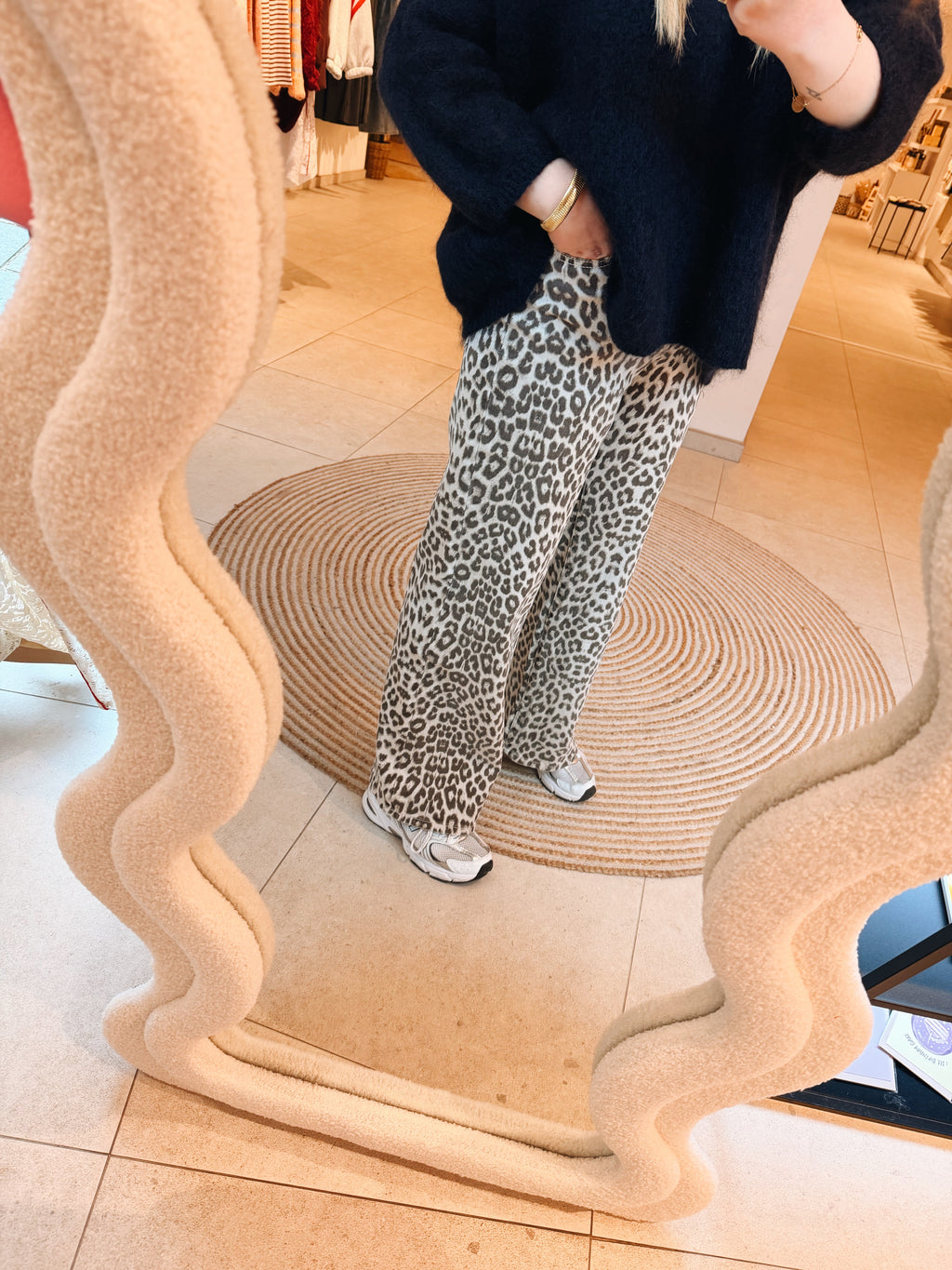 Tinneke Leopard Wide Leg Jeans