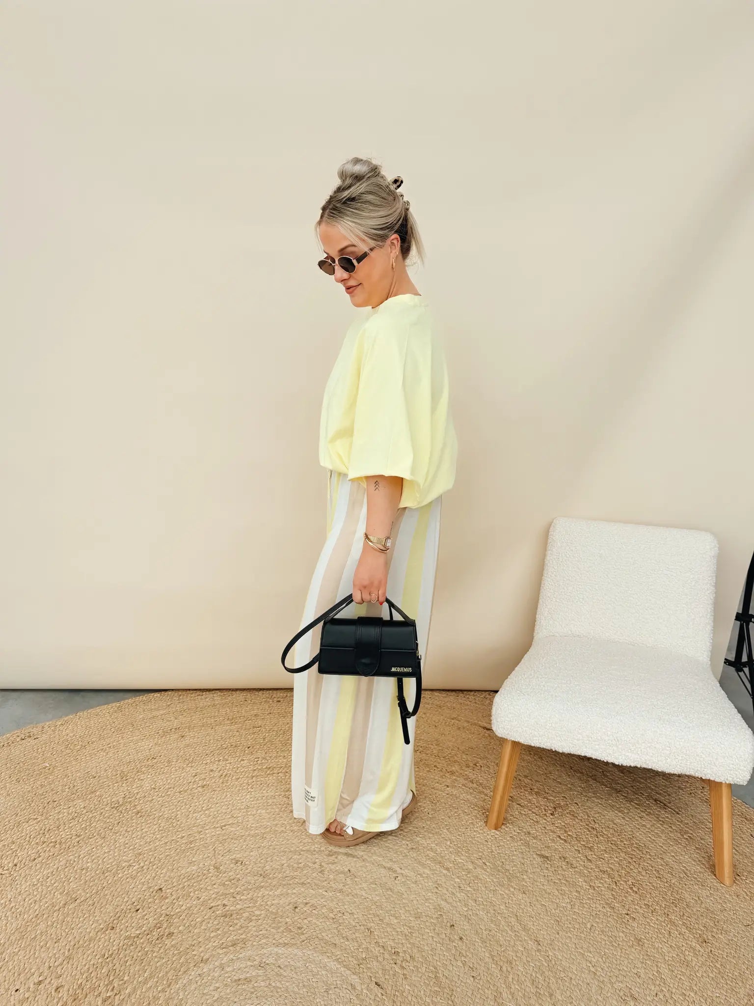 Bea Oversized Shirt Geel