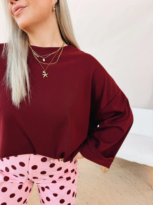 Aurélie Shirt Bordeaux
