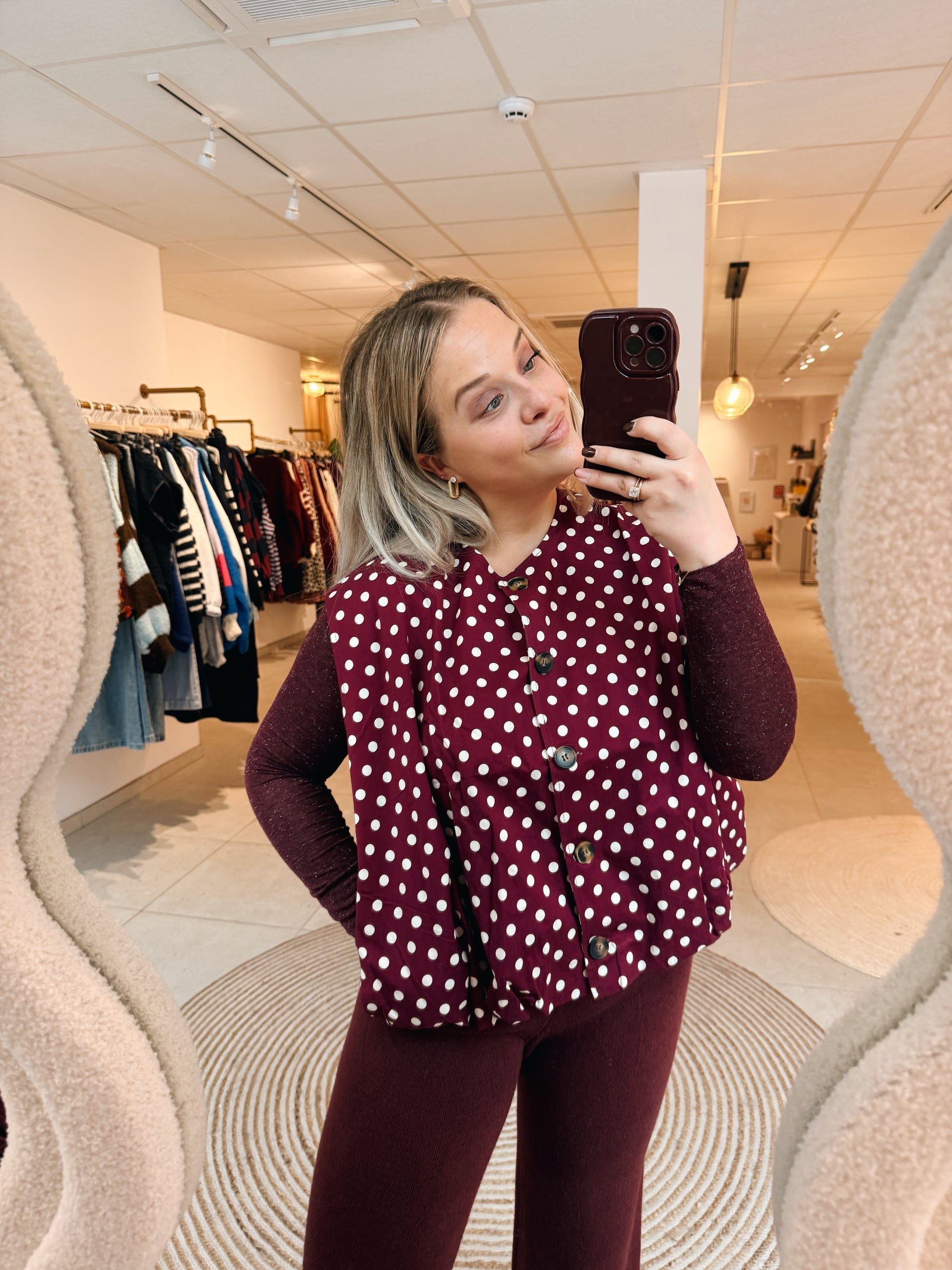 Bella Bordeaux Top Spikle