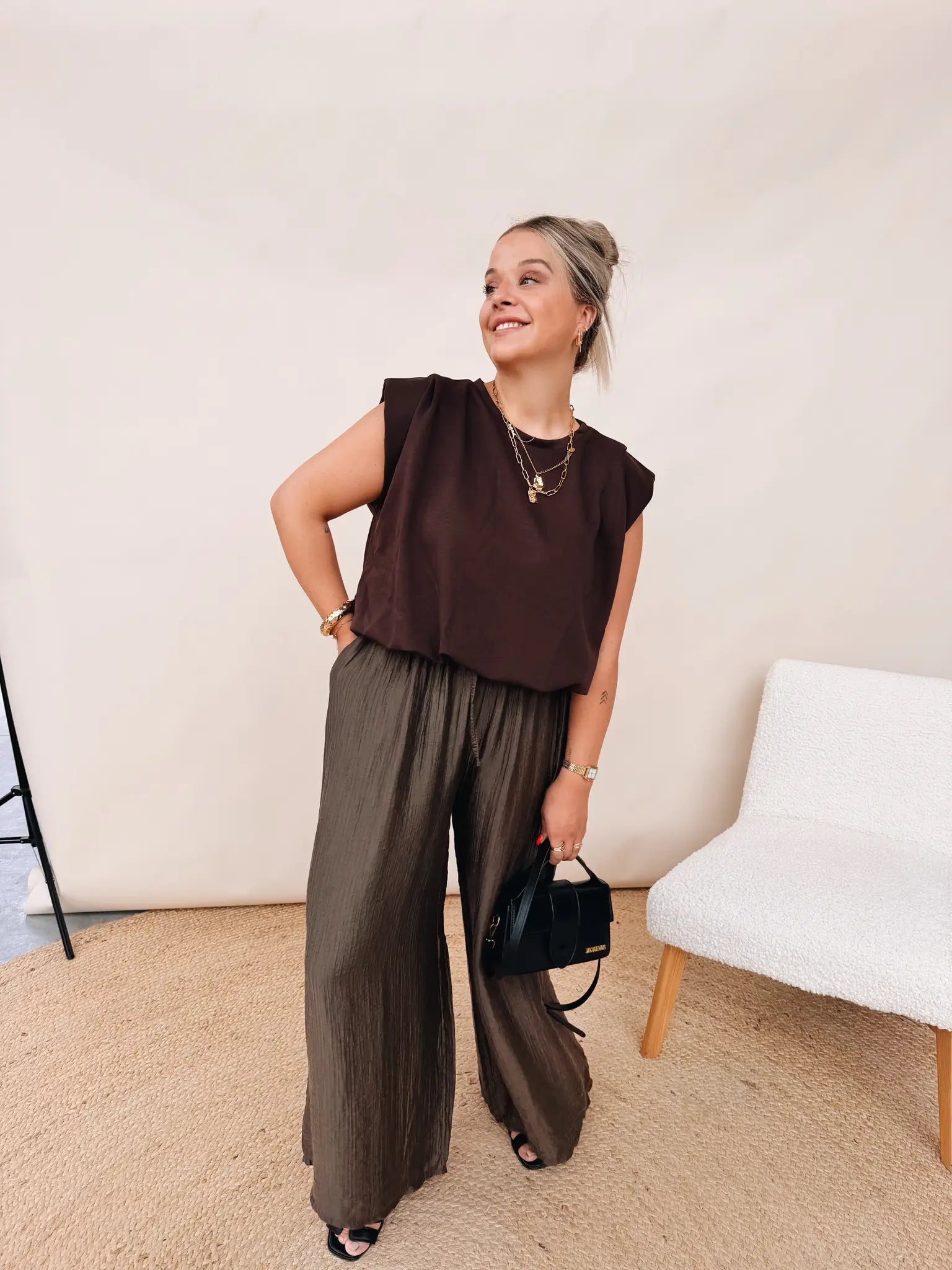 Leonore Pantalon Choco