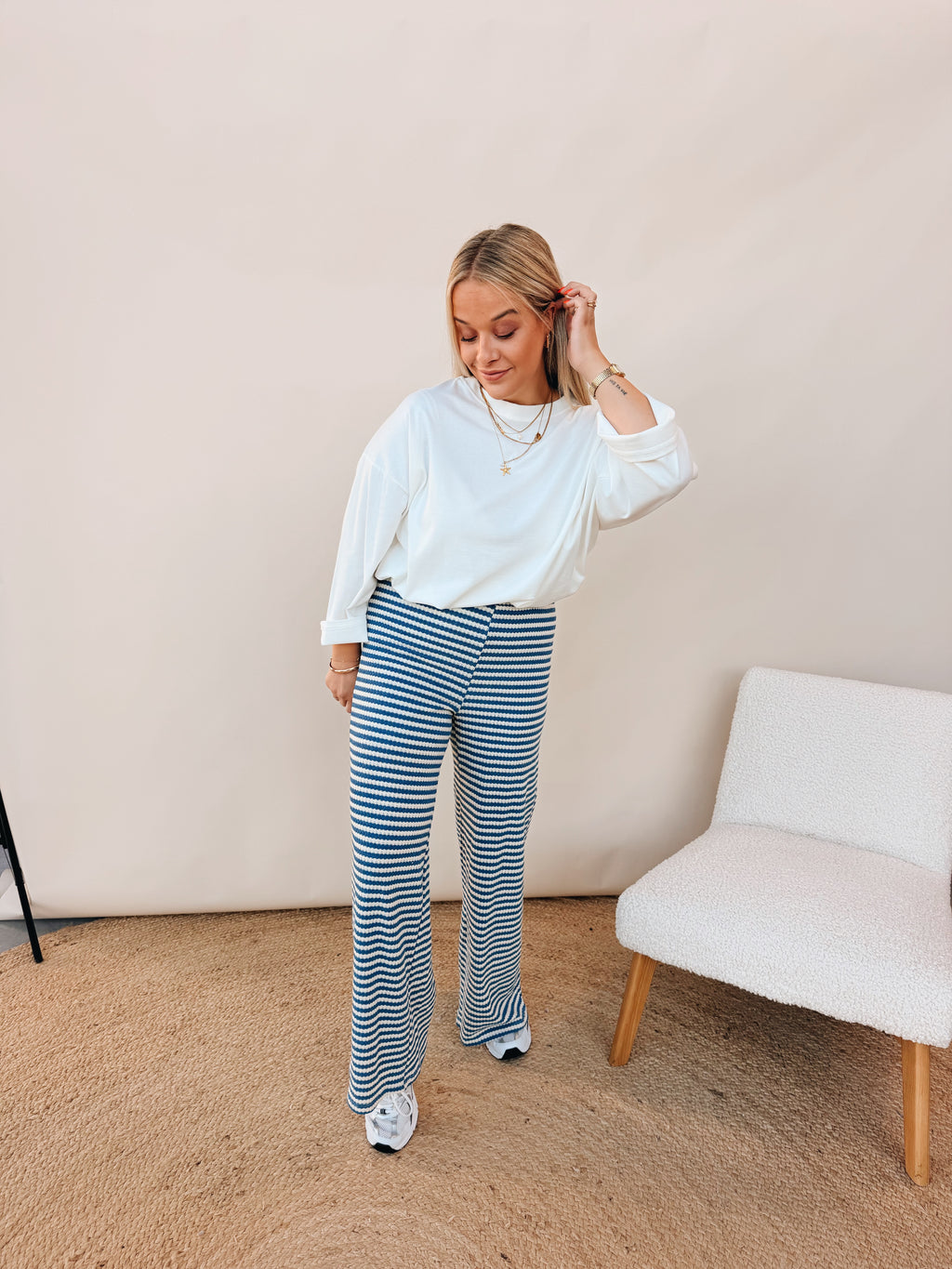 Cleo Pantalon Blauw